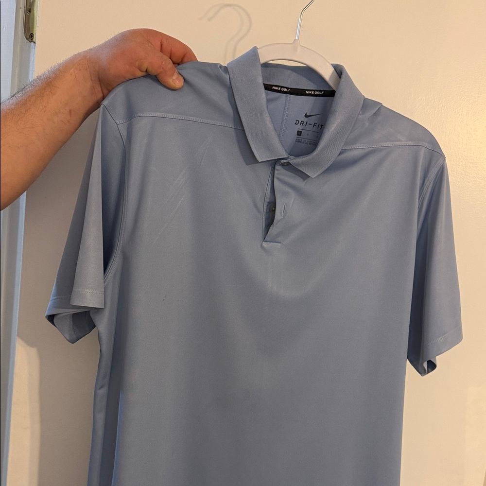 Nike Men’s Light Blue Dri-FIT Polo